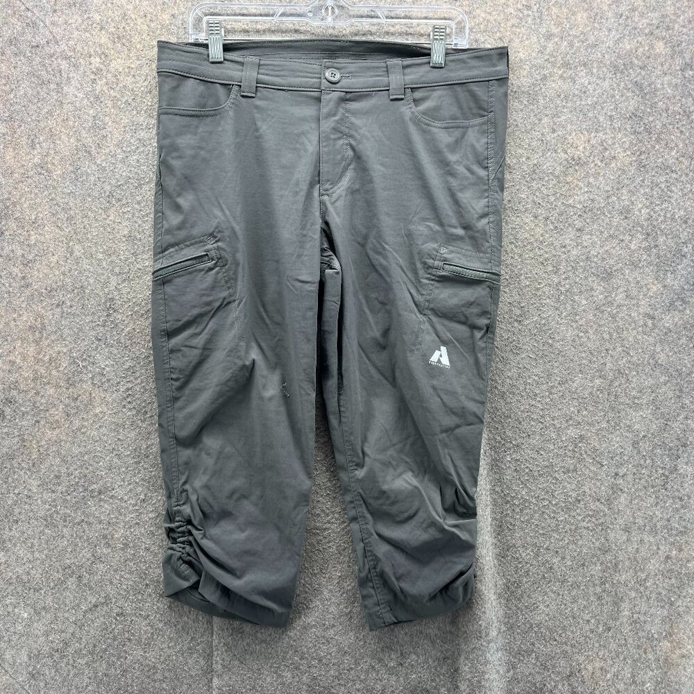 Eddie Bauer Dark Gray Cropped Cargo Capris